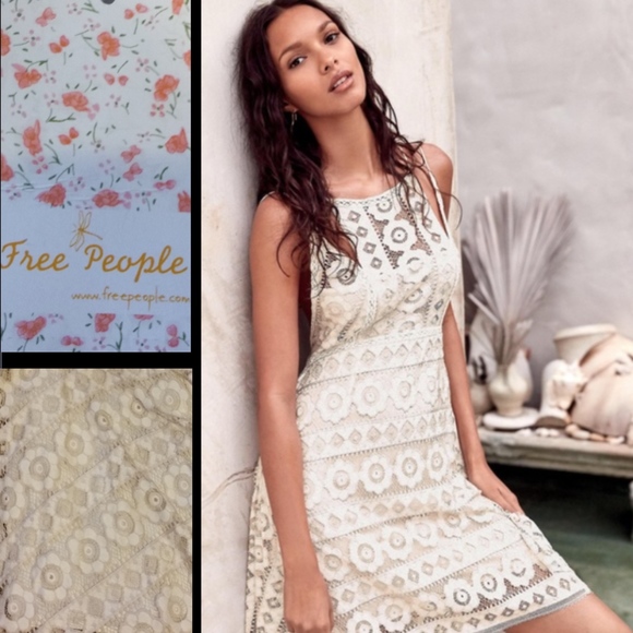 Free People Dresses & Skirts - Free People  Just Like Honey Lace Dress Size 2